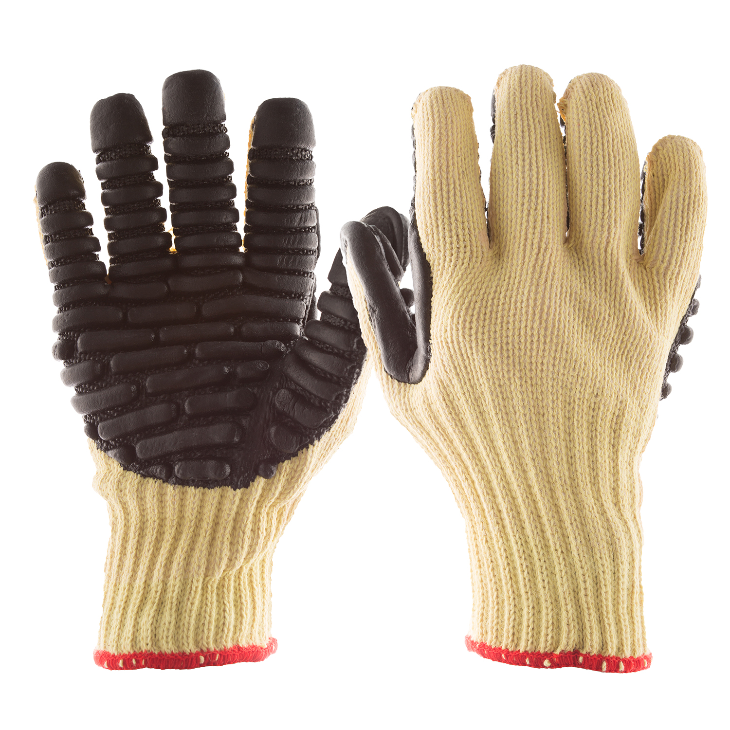 IMPACTO BLACKMAXX BLADE XLRG PR ANTIVIB GLOVE YELLOW - Ergonomic